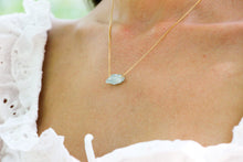 Load image into Gallery viewer, Aquamarine necklace zenitud
