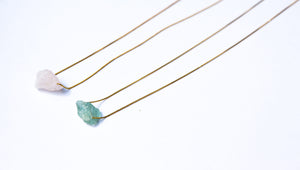 Aquamarine necklace zenitud