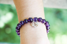 Load image into Gallery viewer, Amethyst Third Eye Chakra Bracelet
