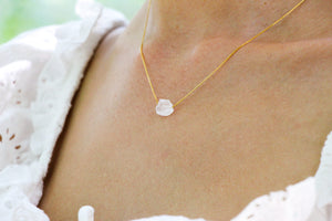 Clear quartz necklace zenitud