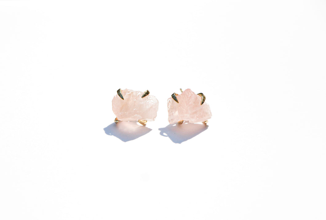  Rose quartz  earrings zenitud