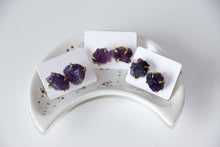 Load image into Gallery viewer, Raw Amethyst Earrings
